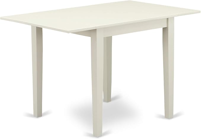 East West Furniture NDVA5-LWH-W 5 Piece Dining Table Set - Image 3