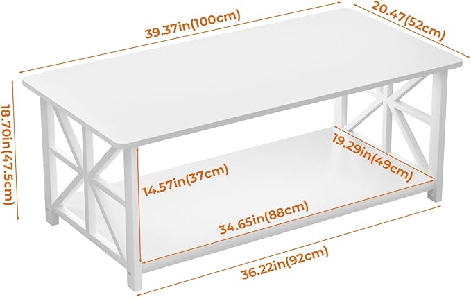 GreenForest Coffee Table for Living Room - Image 3