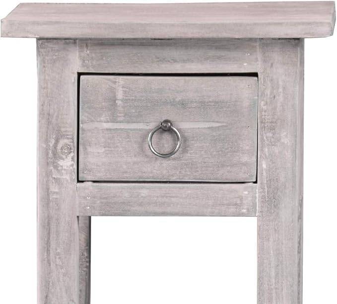 Sunset Trading Shabby Chic Cottage Accent Table, Distressed Light Gray - Image 6