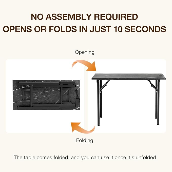 TEMI Small Computer Desk Folding Table - Image 4