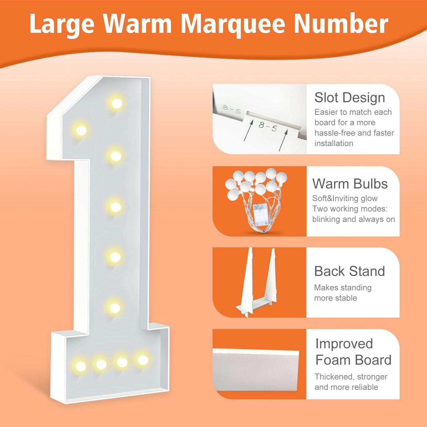 4FT Marquee Numbers 70, Large Light Up Numbers 60th Birthday Decorations for Her Him, Cardboard Number for Women Men Seniors Anniversary Party Decor Backdrop, DIY Foam Board Mosaic Number Sign