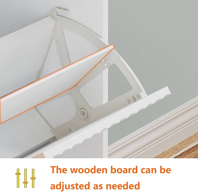 Shoe Cabinet Storage, Modern Freestanding Organizer - Image 5