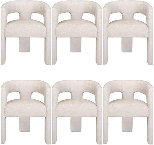 Jofran Gwen Jacquard Upholstered Accent Chair, Modern Luxury Plush Sculptural by Jofran+Inc.