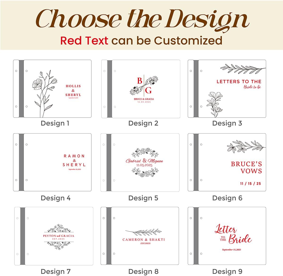 Customized Wooden Guest Book for Weddings, Funerals & Events - Personalized Keepsake Memory Book with Engraved Name & Design (A5-5.83×8.27inch)