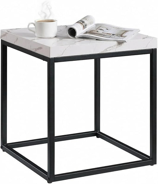 CENSI 18-Inch Marble Accent End Table/Side Table by CENSIFURNITURE
