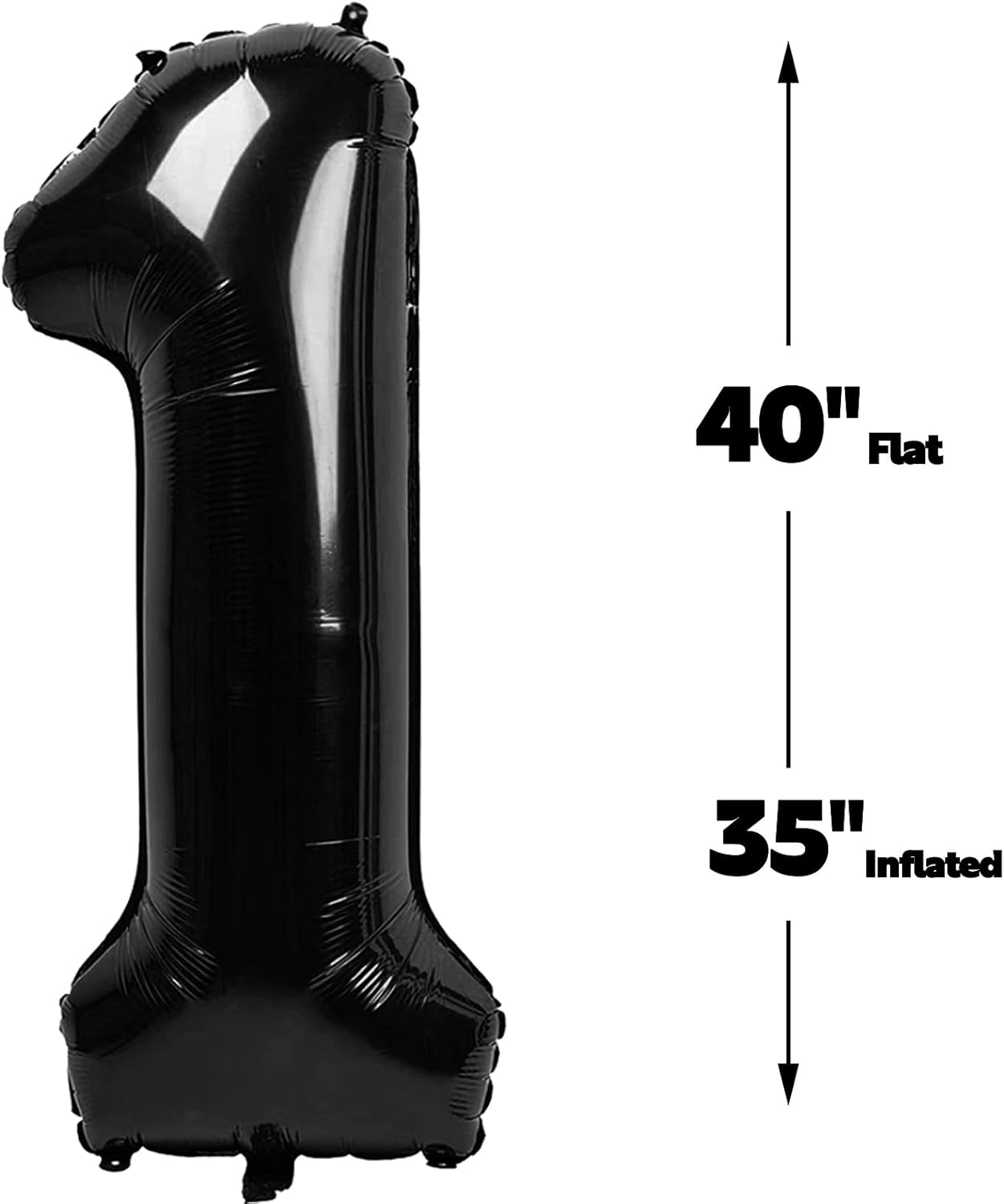 Black Number 15 Balloon, 40 Inch, Birthday Party Decorations, Anniversary & Graduation Supplies