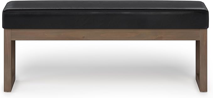 SIMPLIHOME Milltown Large Ottoman Bench - Image 4