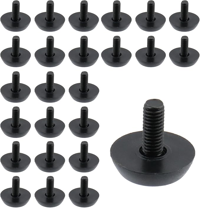 Antrader 24 Pack M6×15mm Furniture Lvelers, Table Leg Levelers, Levelling Foot by Antrader