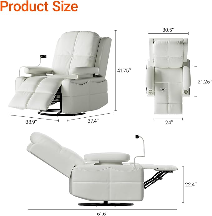 MAMAZING Lullapod Power Nursery Recliner Rocking Chair, Triple Motor Power - Image 2