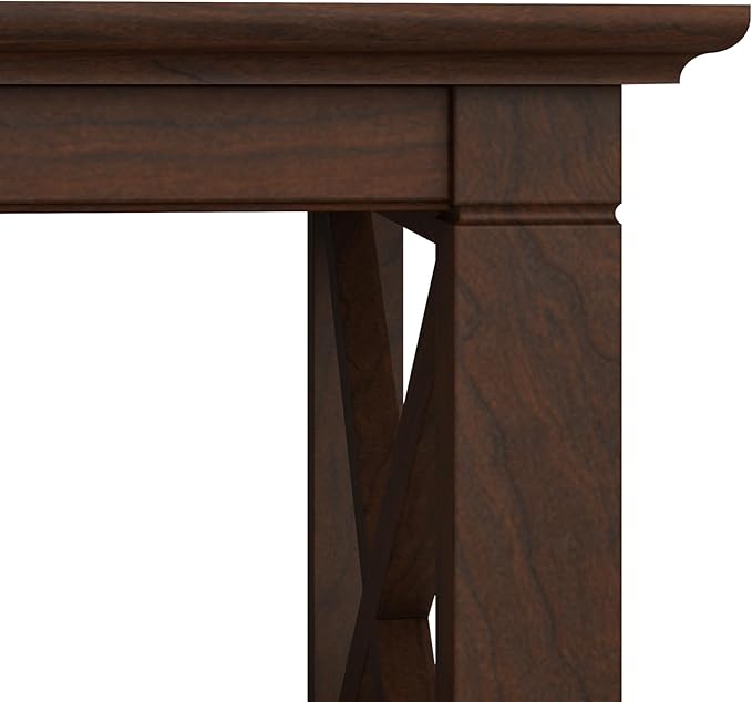 Bush Home Key West Small 2 Shelf Bookcase in Bing Cherry, Compact Home Organizer - Image 6