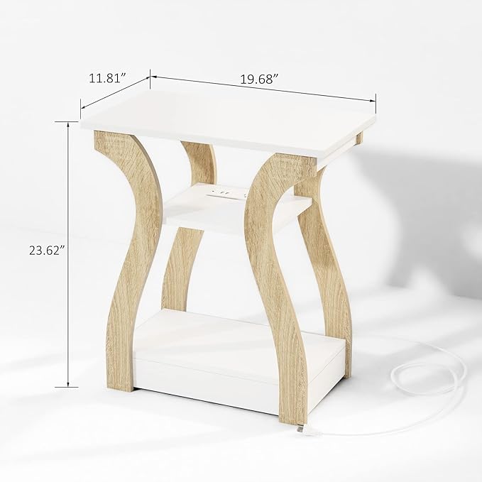 FROMJBEST End Table Set of 2 - Image 3