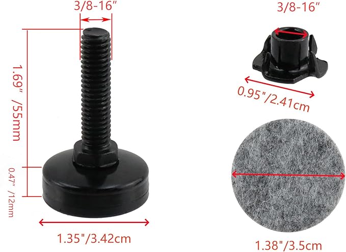 KUMGROT Adjustable Heavy Dury Leg - Image 2