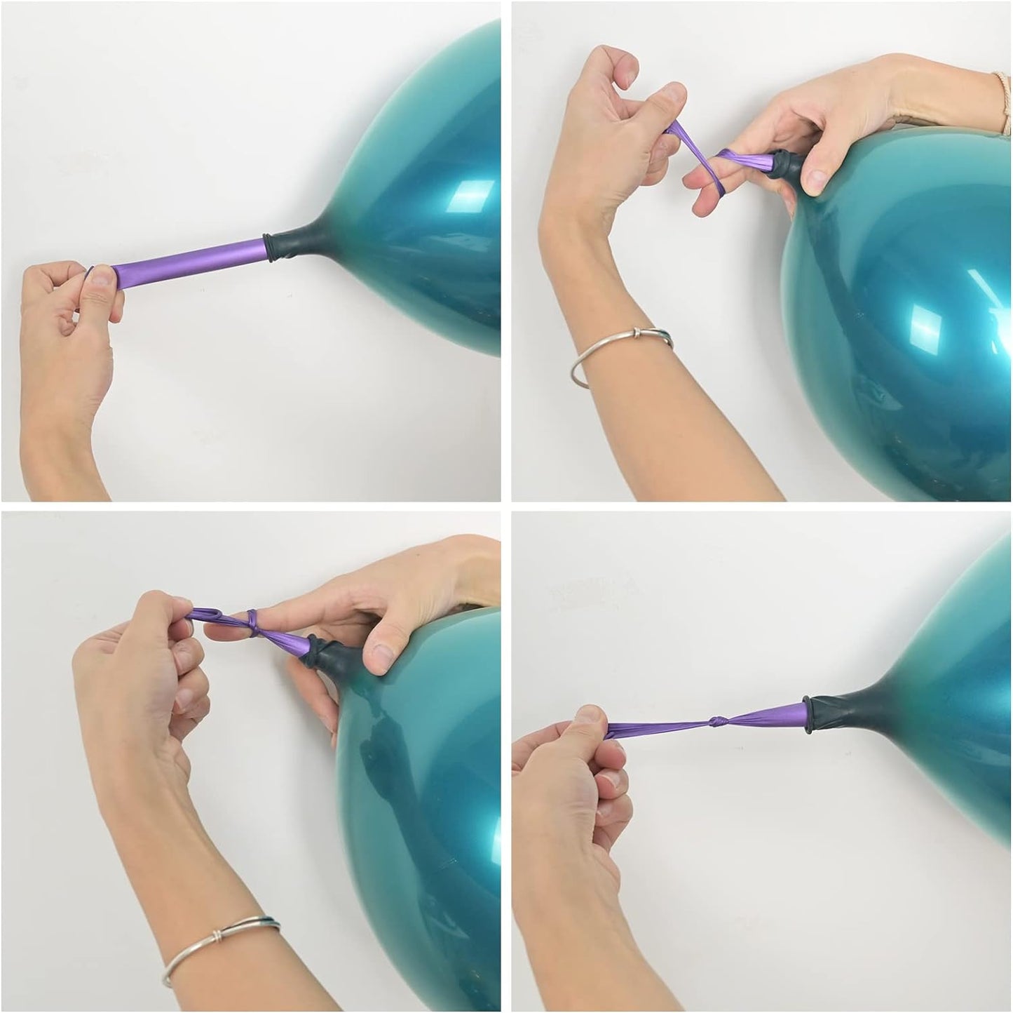 Metallic Teal Balloons, 50 PCS Double Stuffed Chrome Turquoise Balloons, Shiny Thick Dark Teal Blue Balloon Latex Helium Balloon for Christmas Birthday Wedding Graduation Party Decorations Supplies