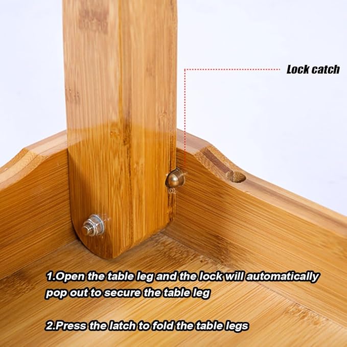 Foldable Bamboo Table, Japanese-Style Household Square Bamboo Table, Low Bamboo - Image 6