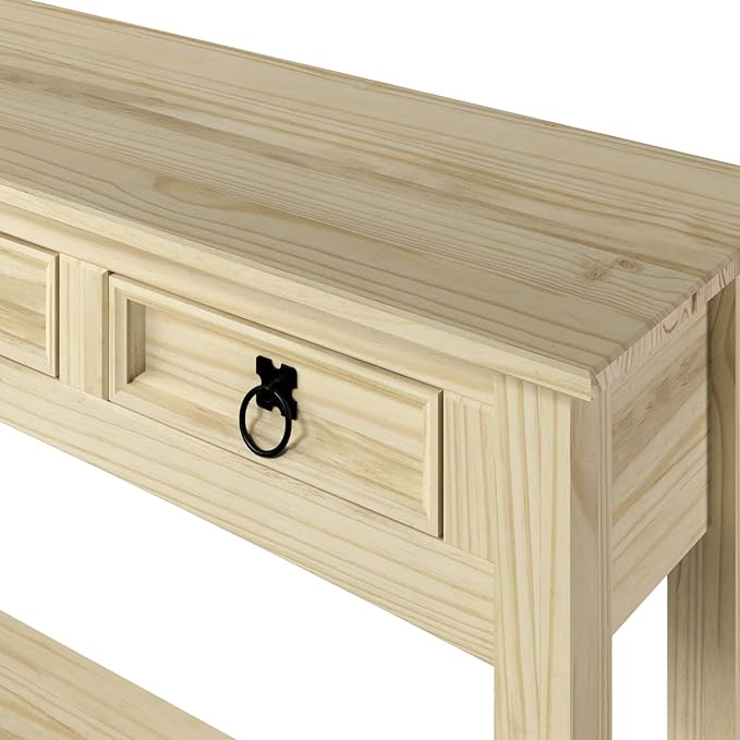 Furniture Dash Solid Wood Hall Table Console 47.9" W, 12.6" D, 28.8" H - Image 7