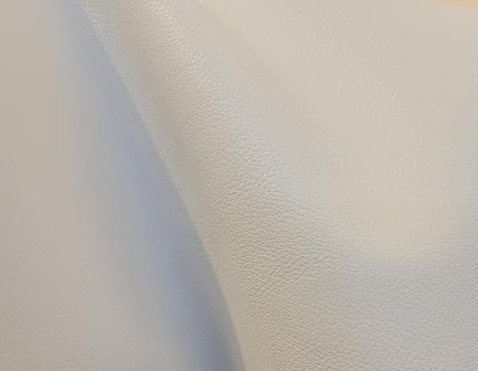 NAT Leathers | White Soft Faux Vegan Leather PU | 1 Yard Cut by The Yard | by NATLeathers