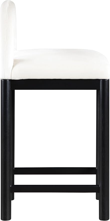Meridian Furniture 11035Cream-C Conrad Collection Art Deco Counter Stool - Image 5