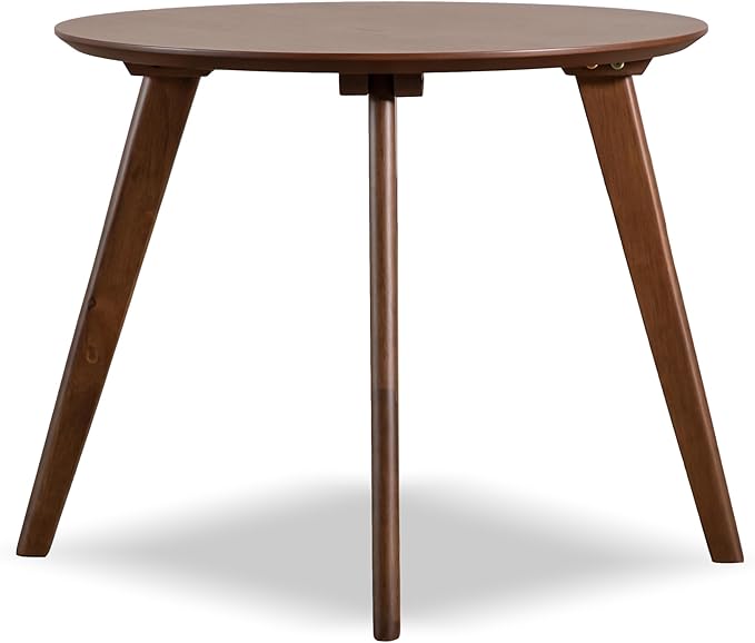 Furniture of America Callum Mid-Century Modern Solid Wood 2 Piece Brown Round - Image 13