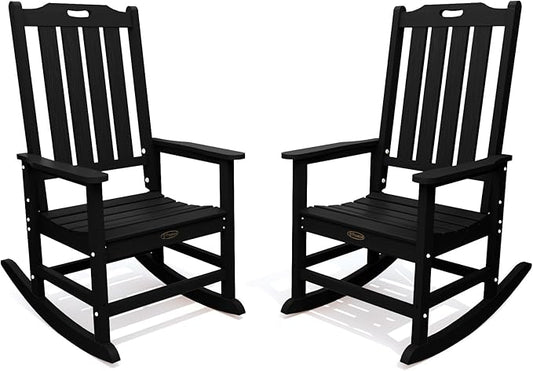 THOEOE Oversized Rocking Chair Set of 2, Outdoor Rocking Chair by THOEOE