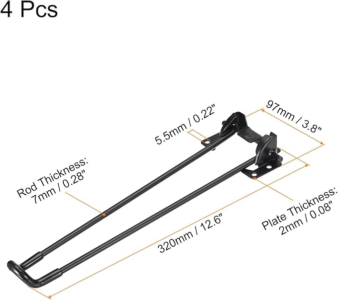 uxcell Folding Table Legs - Image 2