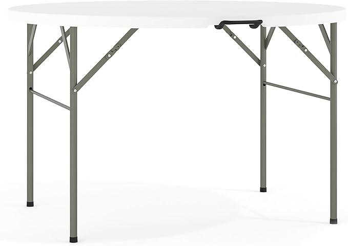 Flash Furniture Freeman 4' Round Plastic Folding Table by FlashFurniture