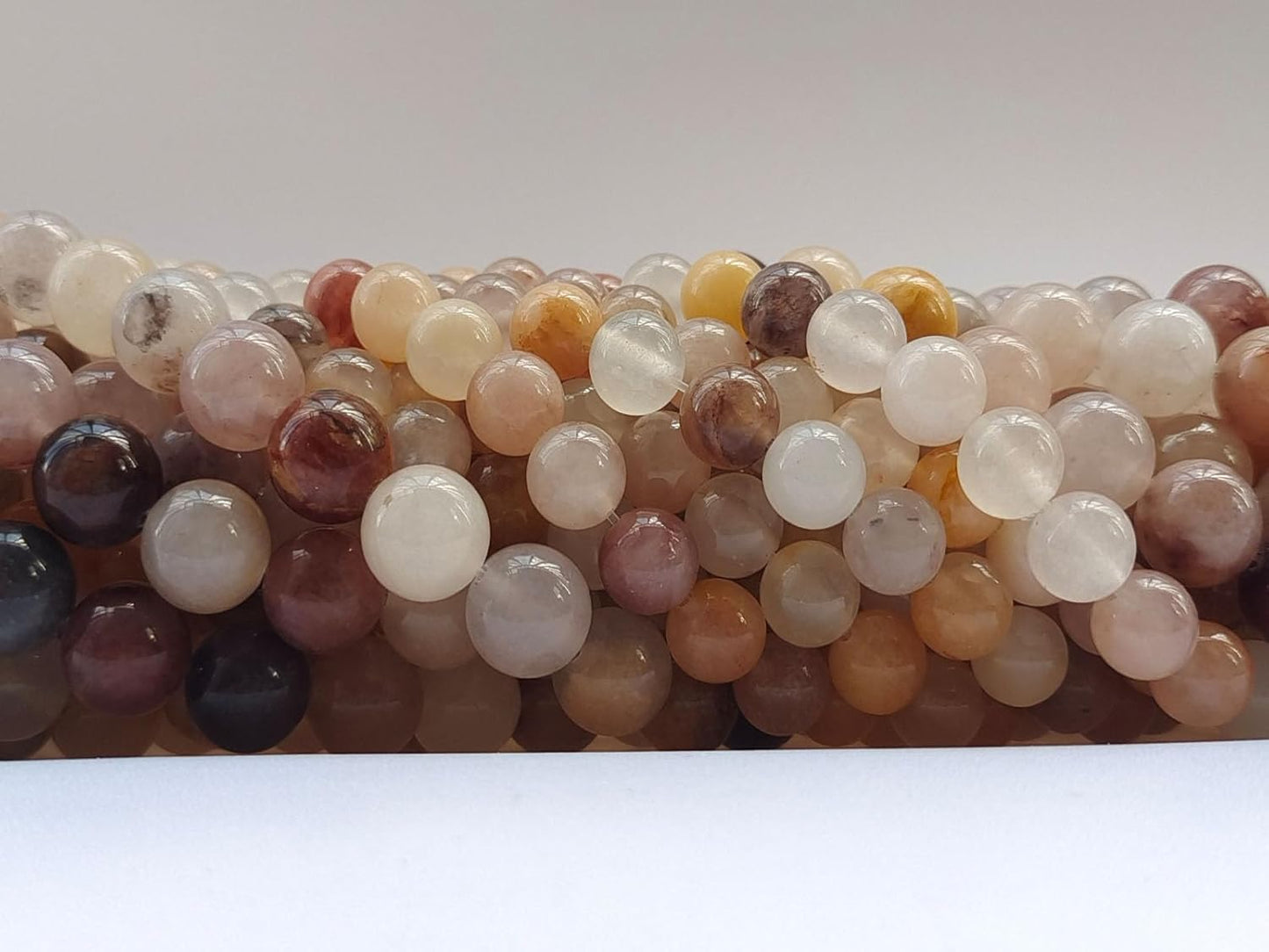 Stone Beads 10mm 60pcs Violet Jade Beads Round Loose Gemstones Beads for Bracelet Necklace Jewelry Making (10mm, 61002 Violet Jade)