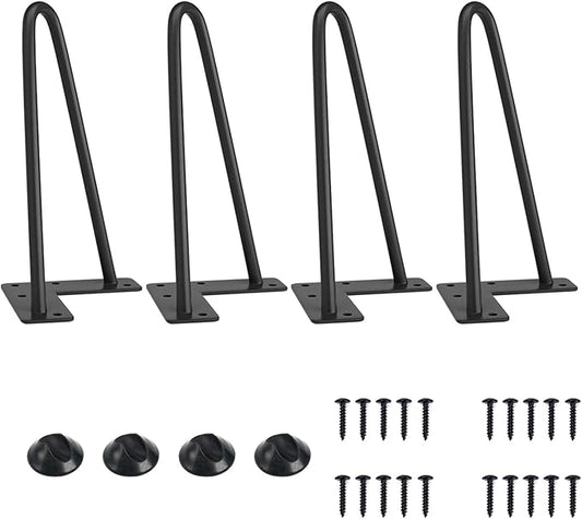 SMARTSTANDARD 8 Inch Heavy Duty Hairpin Furniture Legs, Metal Home DIY Projects by SMARTSTANDARD