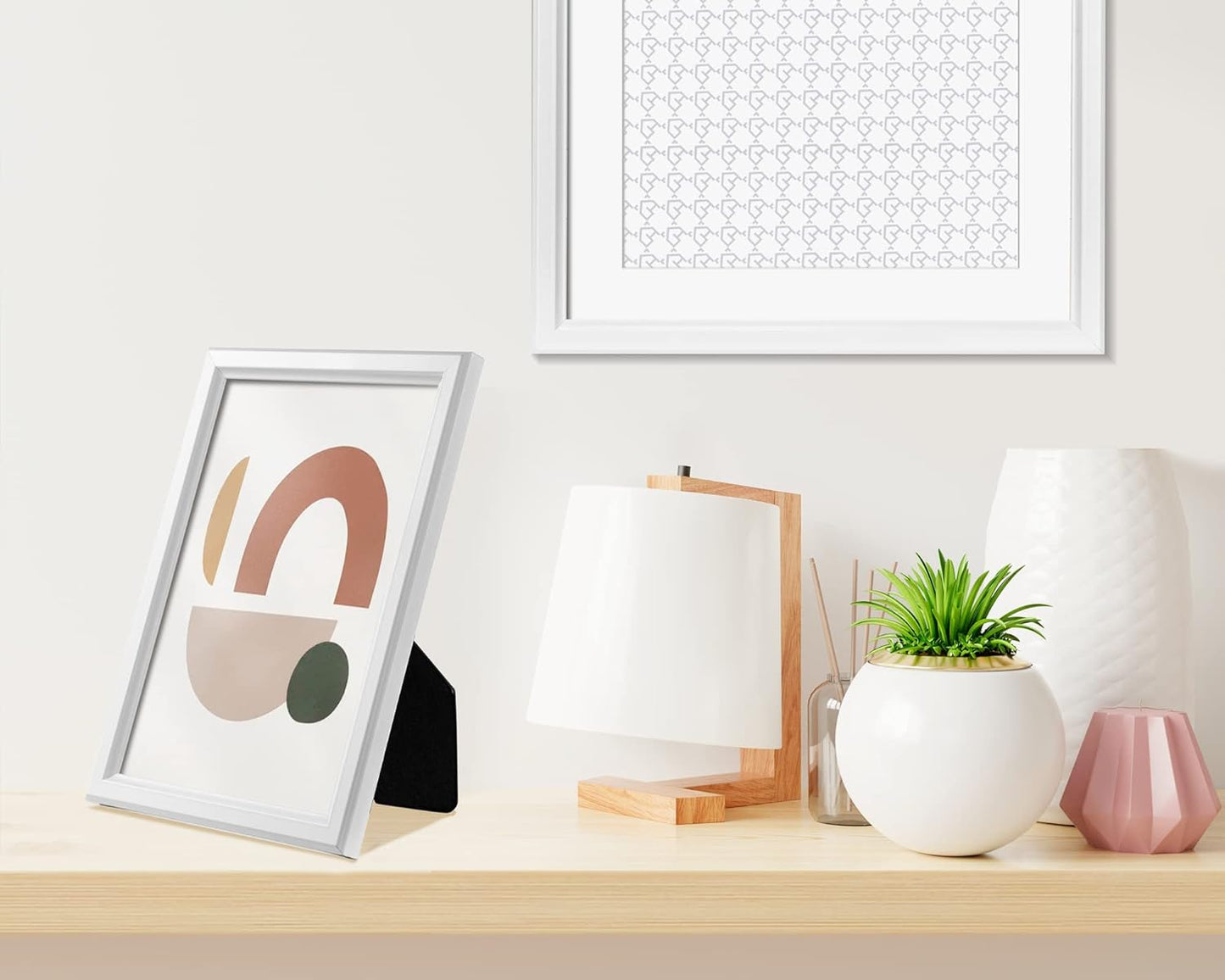 LaVie Home 5x7 Picture Frames (12 Pack, White) Simple Designed Photo Frame with High Definition Glass for Wall Mount & Table Top Display, Set of 12 Classic Collection