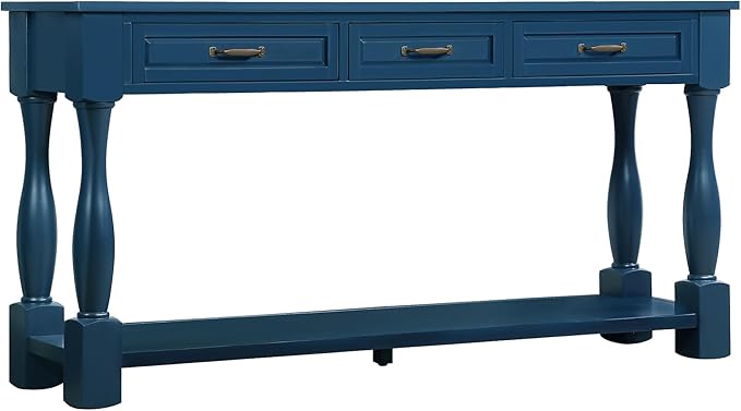 Knocbel Long Antique Entry Console Table - Image 12