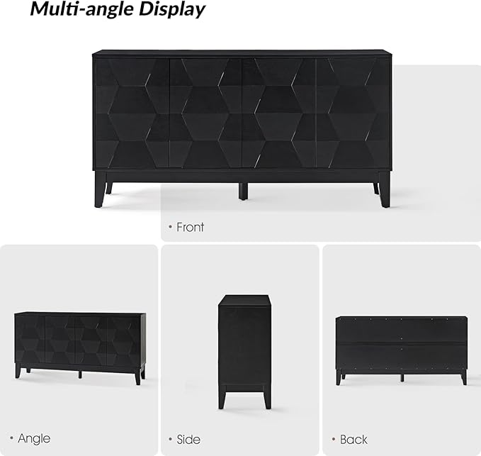 HULALA HOME Mid Century Sideboard Buffet Cabinet - Image 6