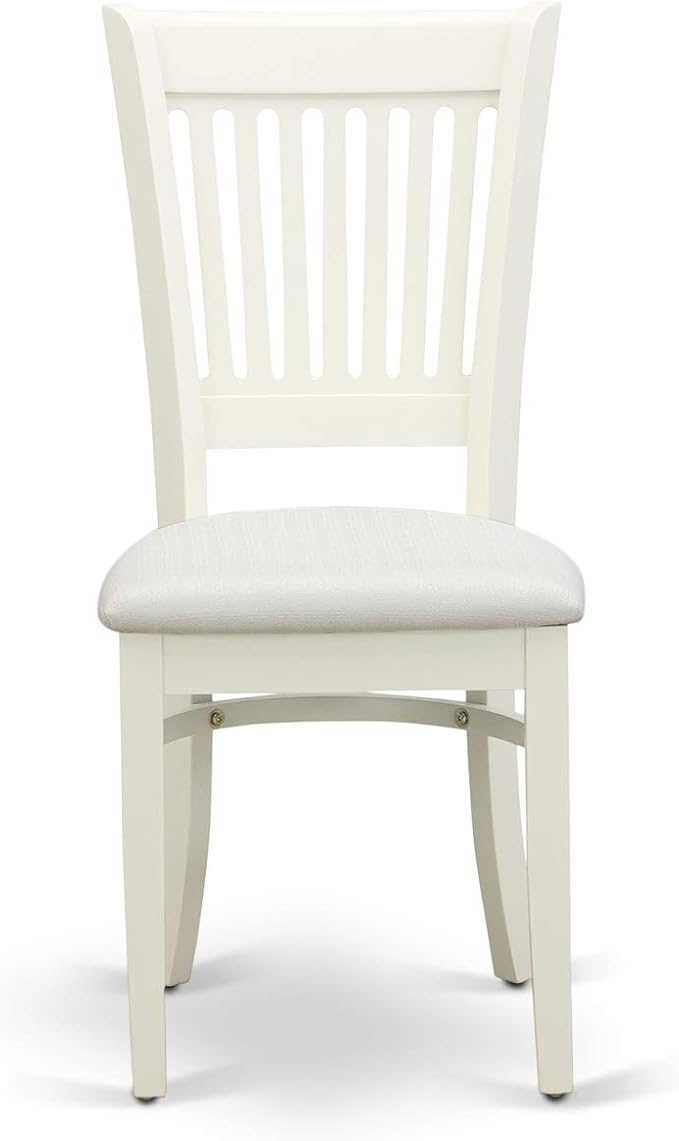 East West Furniture NDVA3-LWH-C 3 Piece Kitchen Table & Chairs Set Contains a - Image 8