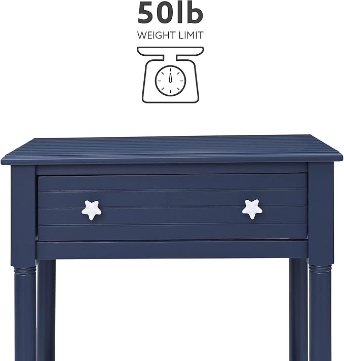 Linon Raleigh Navy Accent Table - Image 7
