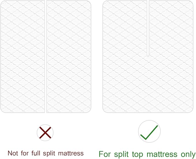 Split Top King Mattress Pad Waterproof Protector, Quilted Mattress Cover Fitted - Image 5