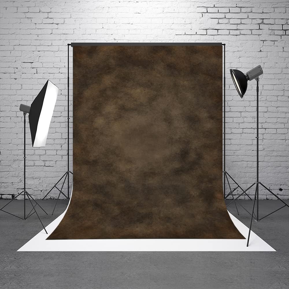 8x10ft Dark Brown Mottled Texture Photography Backdrop for Portrait Photo Studio Prop Abstract Background for Photographyer