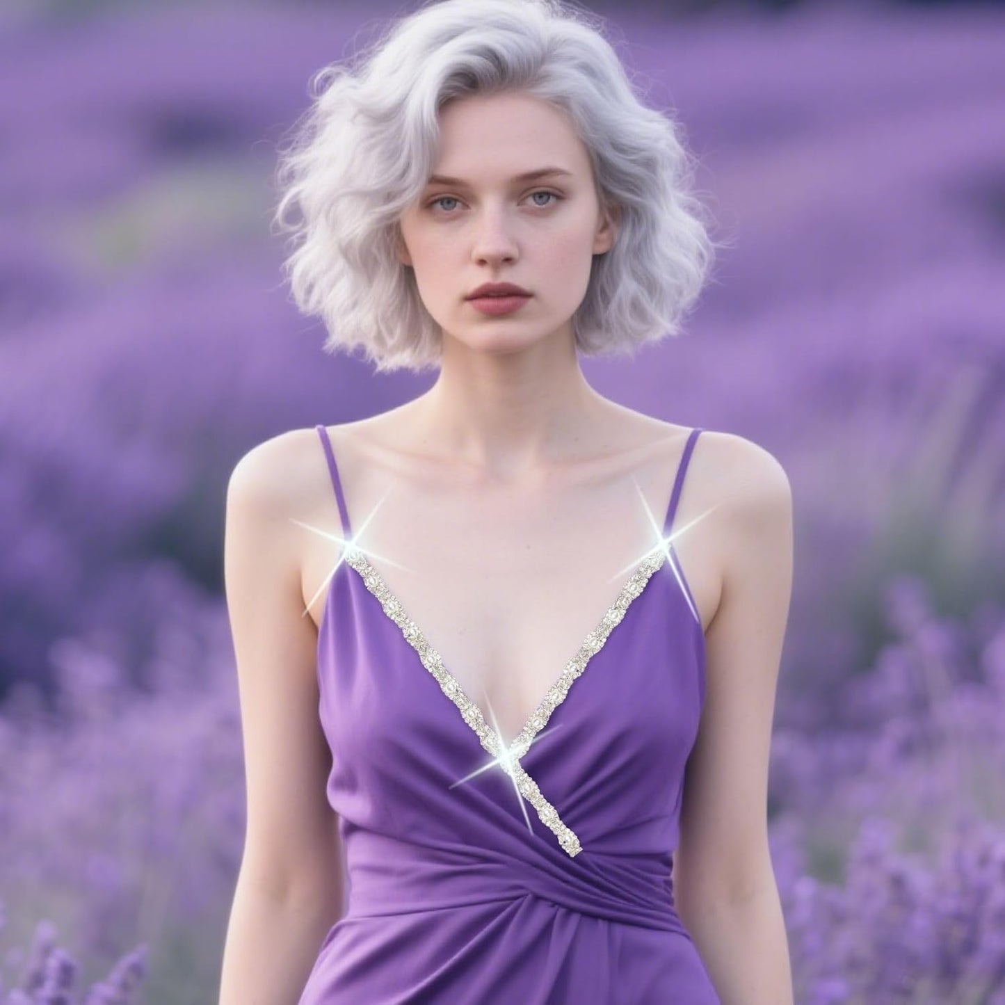 PEARLY JUN 1 Yard Pearl Rhinestone Trim Chain Silver Crystal Fringe Diamond Applique Ribbon String Tassel Strip for Sewing Wedding Dress Crafting Crafts Flower Embellishments