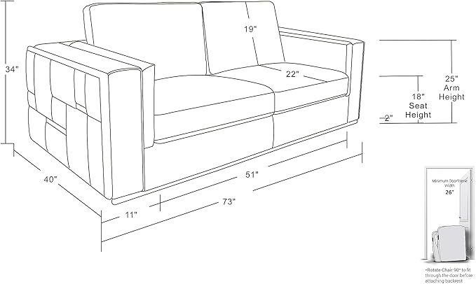 Blackjack Furniture Catania Modern Top Grain Italian Leather Sofa Set - Image 14