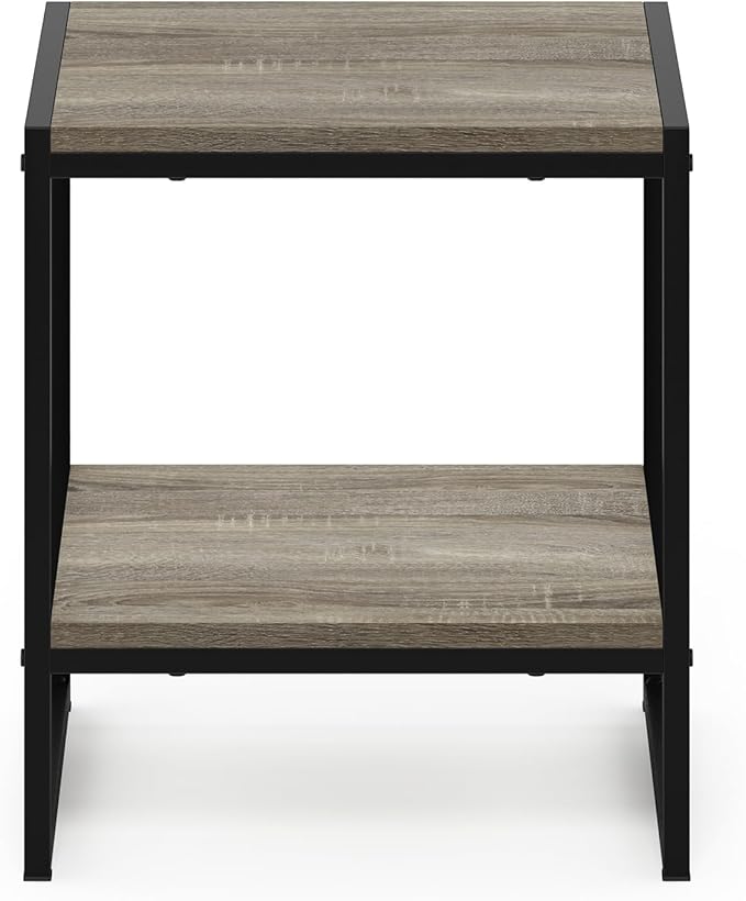 Furinno FM19122GYW Camnus Modern Living 2-Tier End Table, French Oak Grey - Image 7