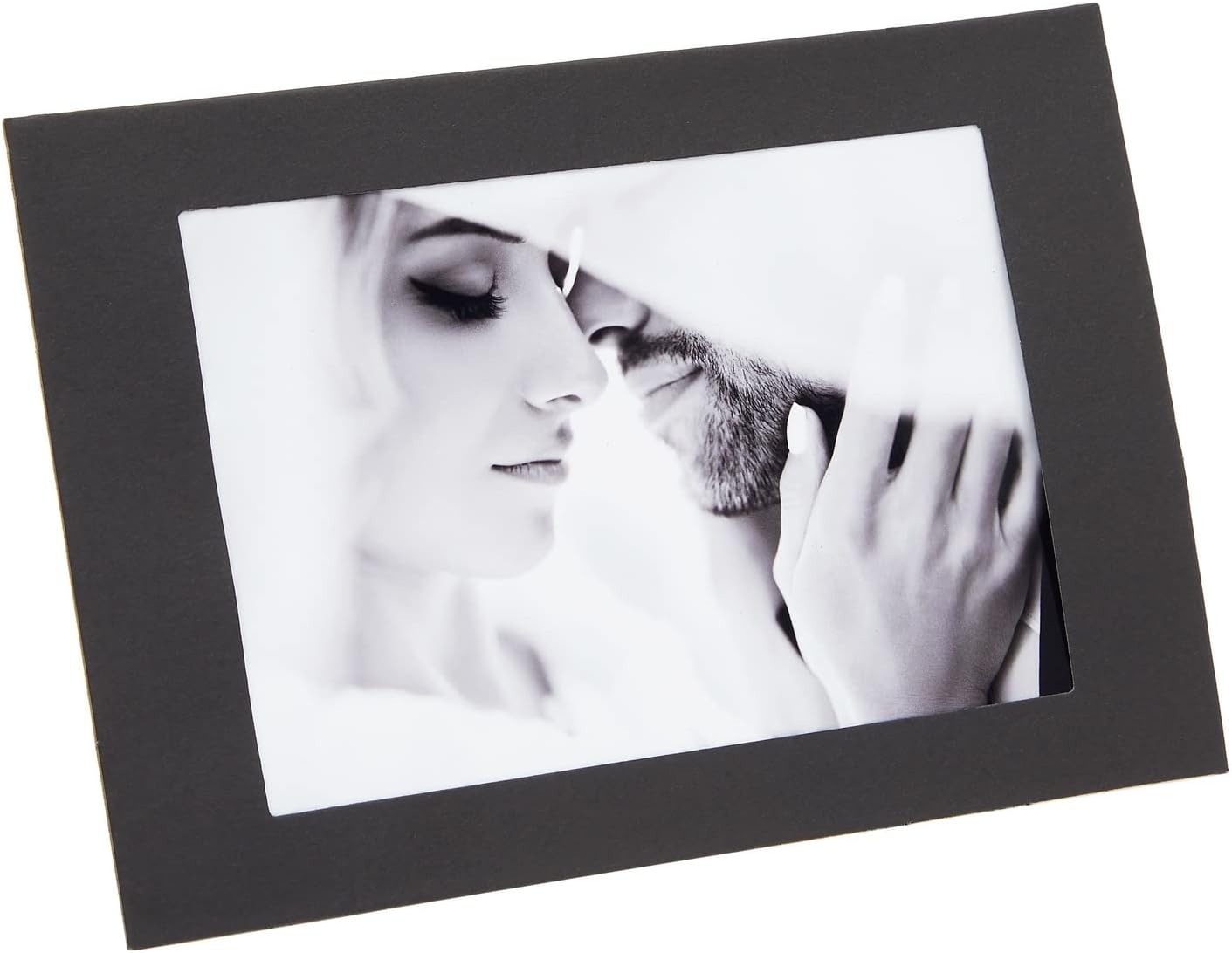 Juvale 4x6 Black Cardboard Photo Frames Bulk -Tabletop Easel Back for DIY Crafts - Paper Picture Frames with Stand 50-Pack