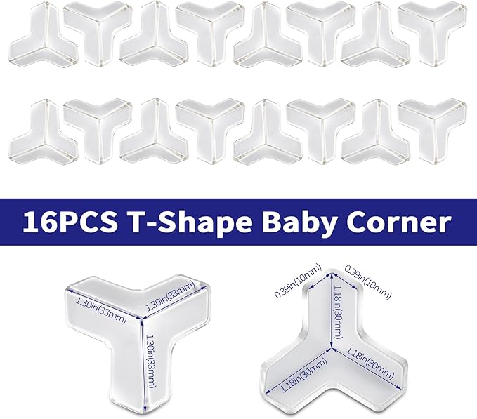 16 Corner Protector Baby, T-Shape Table Protectors - Image 2