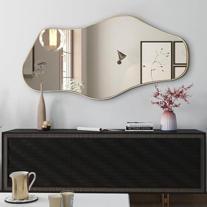 Irregular Wall Mirror, Modern Organic Shaped Mirrors - Image 2