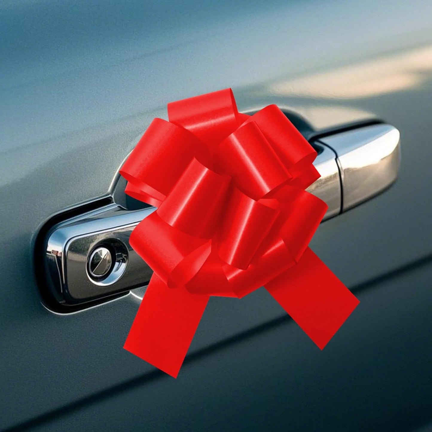 6 Pcs 6 Inch Red Pull Bows, Perfect for Gift Wrapping, Gift Wrapping Baskets Wedding Christmas Party Decorations, Crafts – Quality Pull Bows for Gifts and Decorations