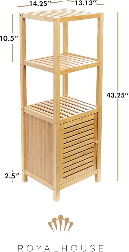 RoyalHouse Bamboo 3-Tier Floor Organizer - Image 3