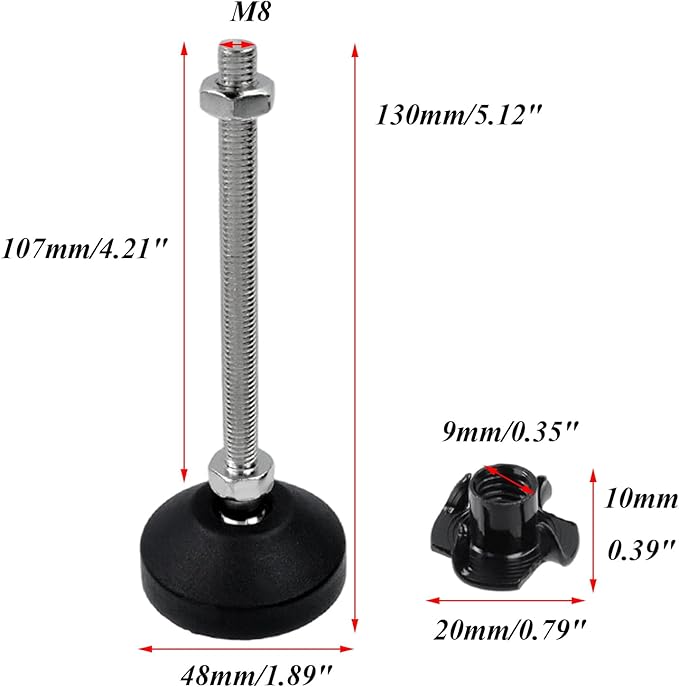 Antrader Adjustable Leveling Feet - Image 2