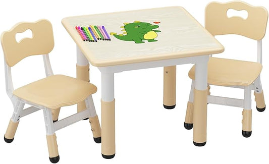 GAOMON Kids Table and 2 Chairs Set by GAOMON