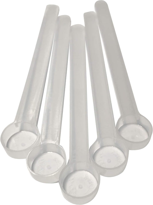 1/8 Teaspoon (0.625 mL | A Pinch) Long Handle Scoop for Measuring Coffee, Pet Food, Grains, Protein, Spices and Other Dry Goods (Pack of 5)