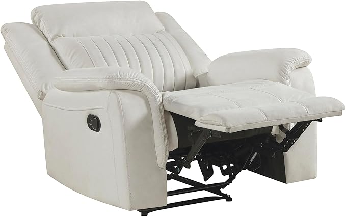Lexicon Manual Recliner Chair, Polished Microfiber Reclining Sofa Chair - Image 12