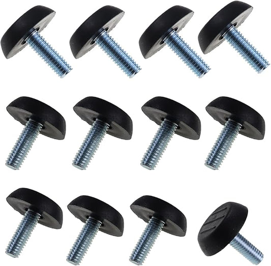 M6 Adjustable Furniture Levelers Table Feet Screw in Threaded, Screw on Chair by Unknown