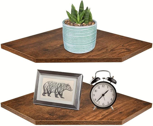 Homode Corner Shelf Wall Mount, Cable Box, Game Console, Storage by Homode