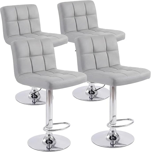 DUMOS Bar Stools Set, 24 inch Counter Height Bar Stools, Upholstered Modern by DumosLifestyle