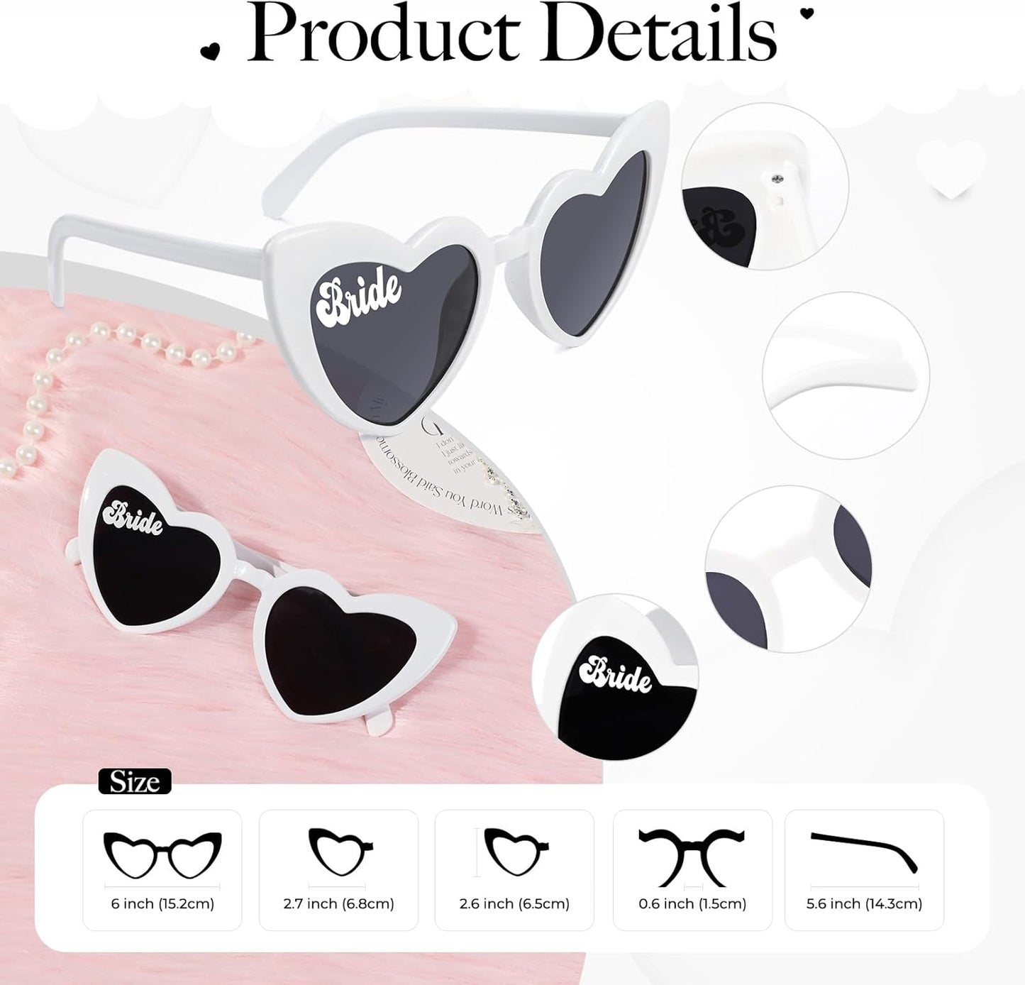 YOGFIT Heart Sunglasses for Women Fashion Classic Love Eye Protection Sunglasses Vintage Cute Heart Sunglasses